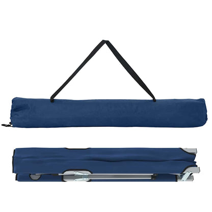 Folding Camping Bed Blue 194 x 62.5 x 42.5 cm Oxford and Steel