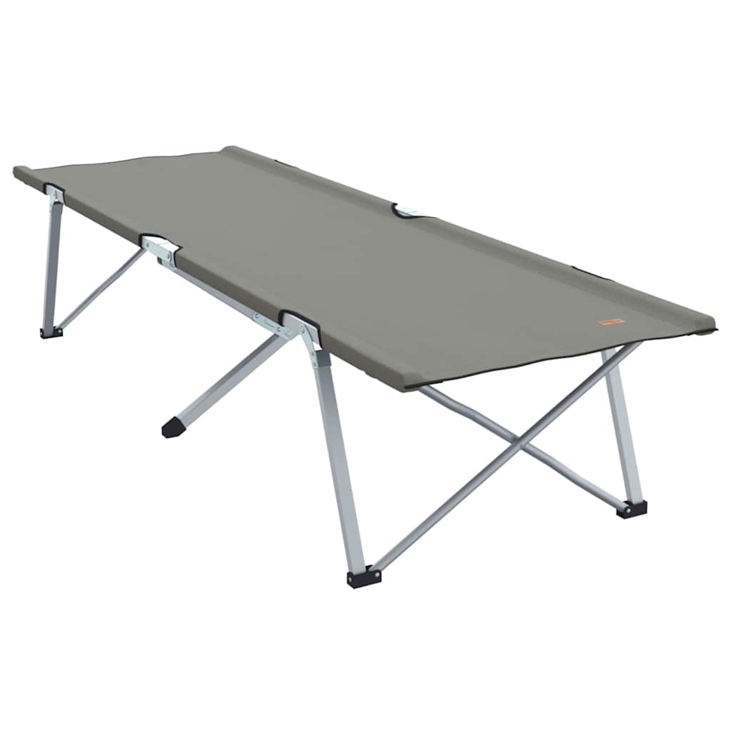 Folding Camping Bed Grey 194 x 62.5 x 42.5 cm Oxford and Steel