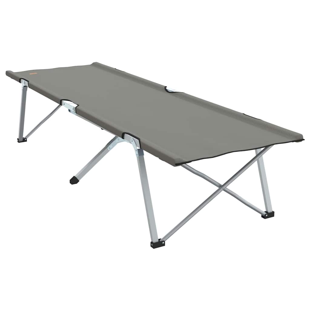 Folding Camping Bed Grey 194 x 62.5 x 42.5 cm Oxford and Steel