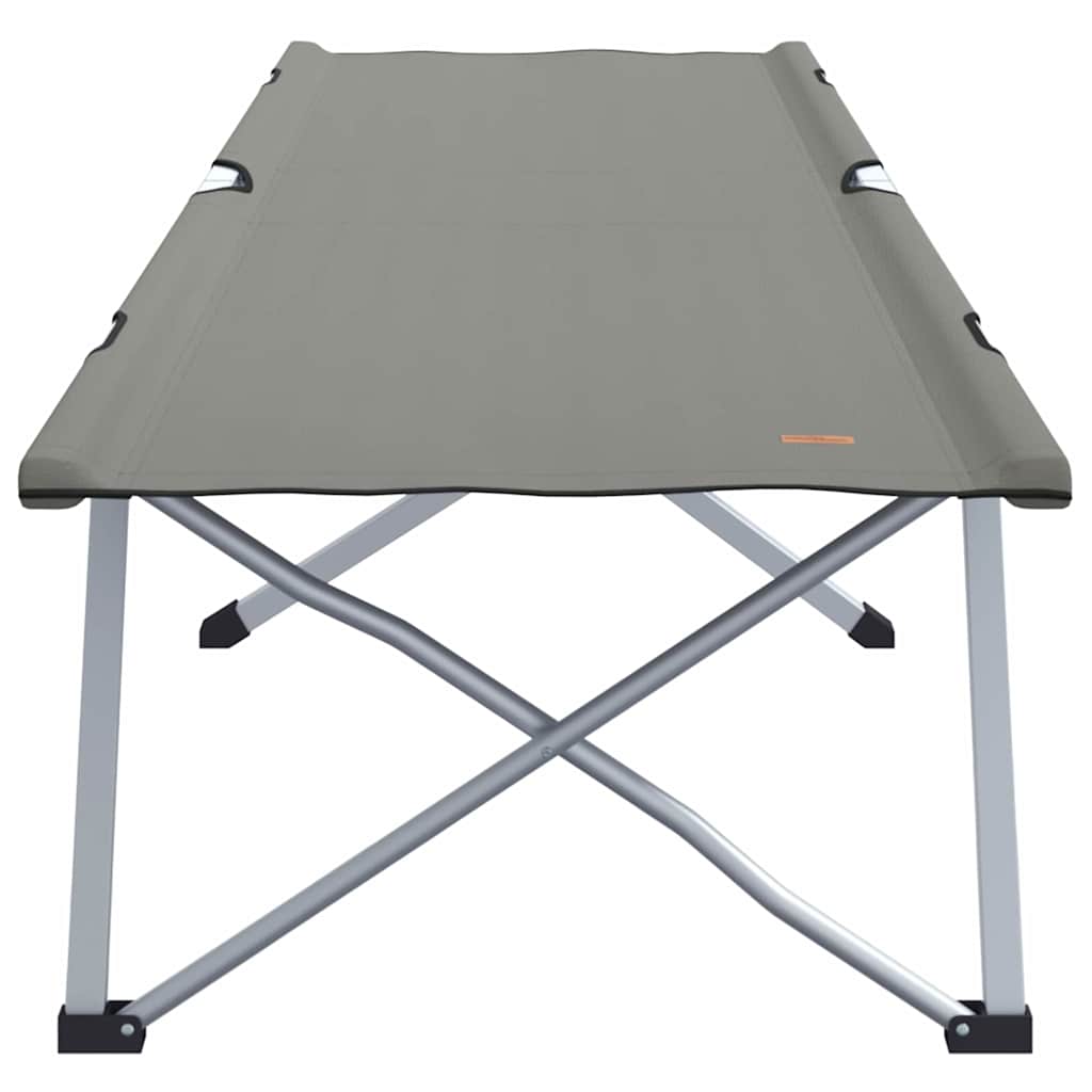 Folding Camping Bed Grey 194 x 62.5 x 42.5 cm Oxford and Steel