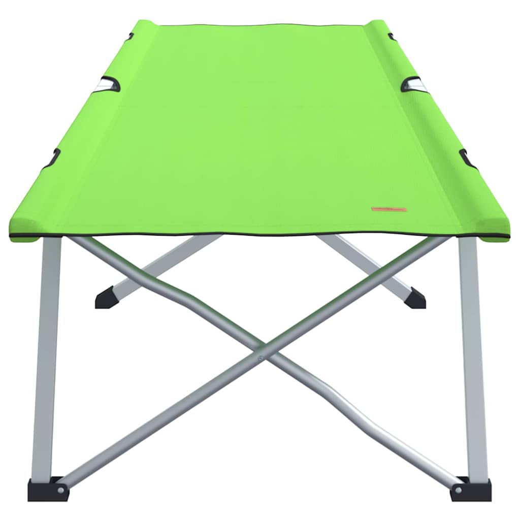 Folding Camping Bed Green 194 x 62.5 x 42.5 cm Oxford and Steel