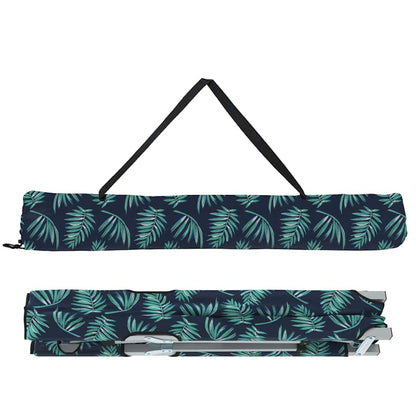 Folding Camping Bed Folding Leaf Forest 194 x 62.5 x 42.5 cm