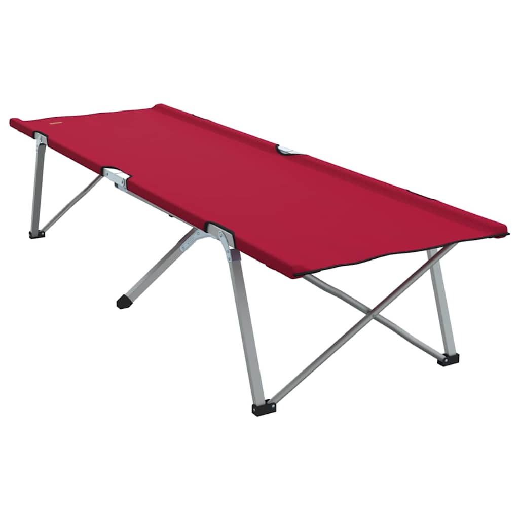 Folding Camping Bed Folding 2 pcs Red 194 x 62.5 x 42.5 cm