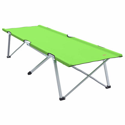 Folding Camping Bed Folding 2 pcs Green 194 x 62.5 x 42.5 cm