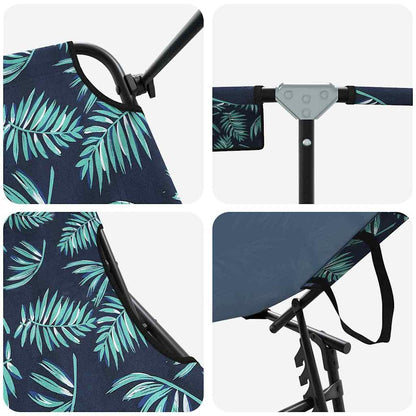 Folding Sun Lounger 2 pcs Multicolour 190 x 57 x 81 cm Oxford