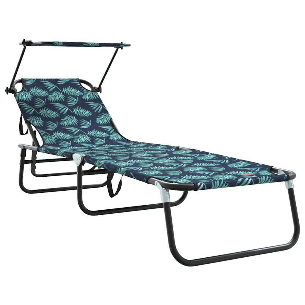 Folding Sun Lounger 2 pcs Multicolour 190 x 57 x 81 cm Oxford