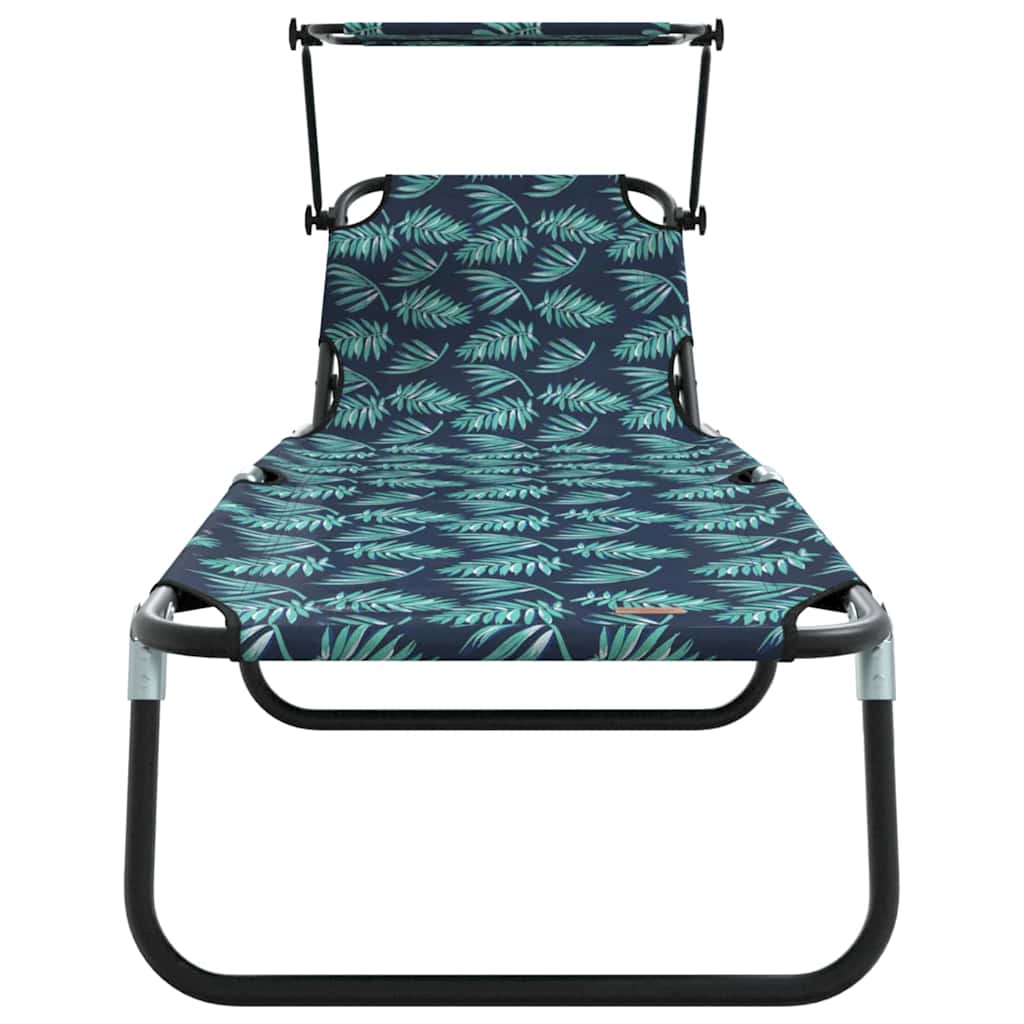 Folding Sun Lounger 2 pcs Multicolour 190 x 57 x 81 cm Oxford