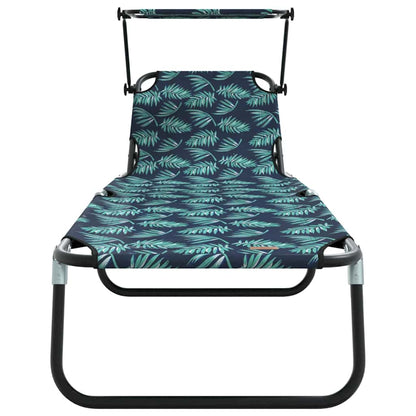 Folding Sun Lounger 2 pcs Multicolour 190 x 57 x 81 cm Oxford