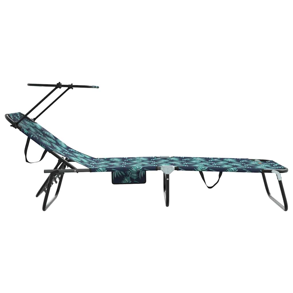 Folding Sun Lounger 2 pcs Multicolour 190 x 57 x 81 cm Oxford