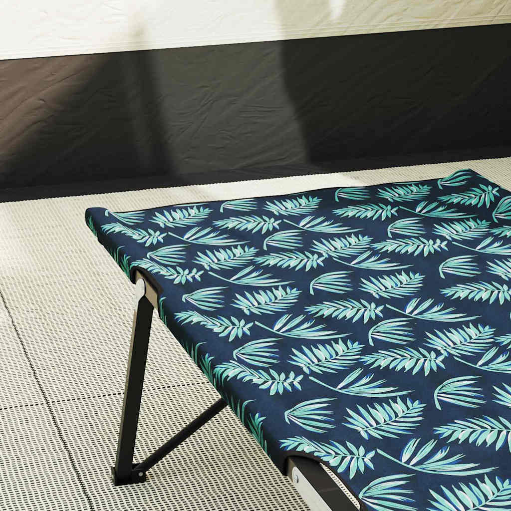 Folding Camping Bed Folding Leaf 2 pcs Forest 206 x 76 x 74 cm