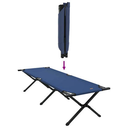 Folding Camping Bed Folding Blue 193 x 69 x 45 cm Oxford fabric
