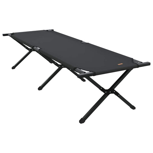 Folding Camping Bed Manual Black 193 x 69 x 45 cm Oxford fabric
