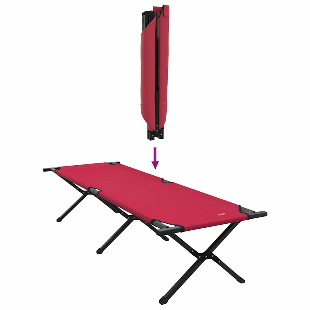 Folding Camping Bed Folding Red 193 x 69 x 45 cm Oxford fabric