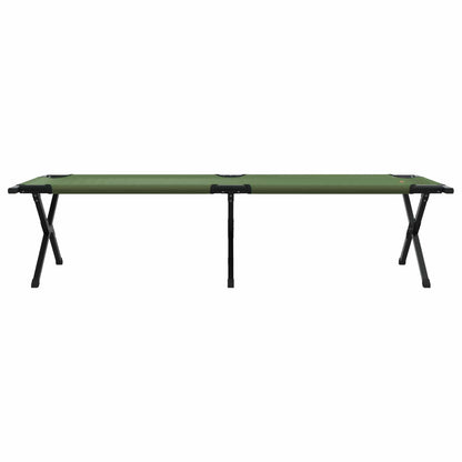 Folding Camping Bed Manual Green 193 x 69 x 45 cm Oxford fabric