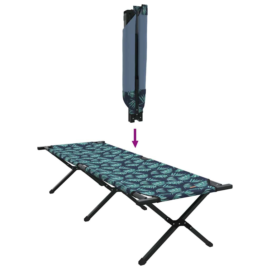 Folding Camping Bed Leaf Forest 193 x 69 x 45 cm Oxford fabric