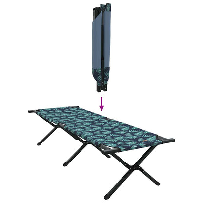 Folding Camping Bed Leaf Forest 193 x 69 x 45 cm Oxford fabric