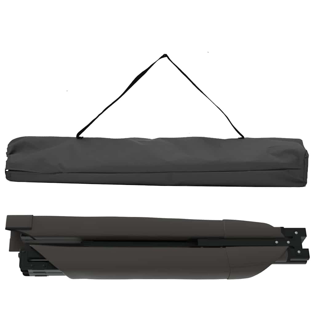 Folding Camping Bed 2 pcs Black 193 x 69 x 45 cm Oxford fabric