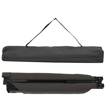 Folding Camping Bed 2 pcs Black 193 x 69 x 45 cm Oxford fabric