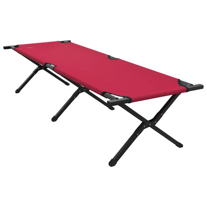 Folding Camping Bed 2 pcs Red 193 x 69 x 45 cm Oxford fabric