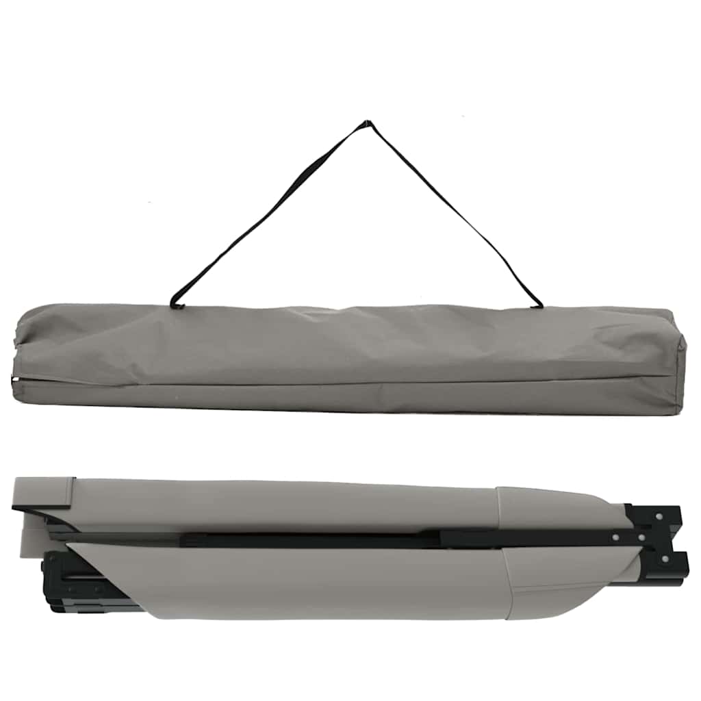 Folding Camping Bed 2 pcs Grey 193 x 69 x 45 cm Oxford fabric