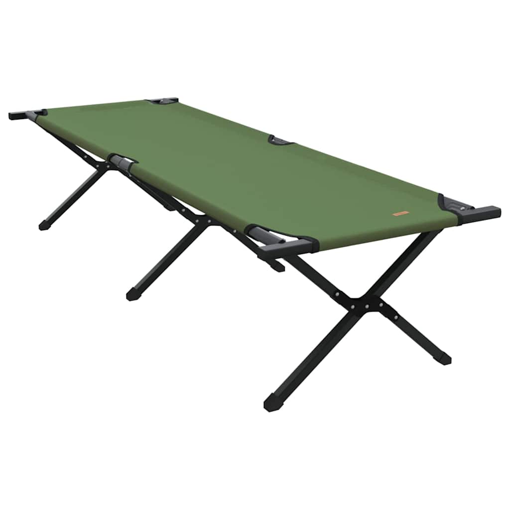 Folding Camping Bed 2 pcs Green 193 x 69 x 45 cm Oxford fabric