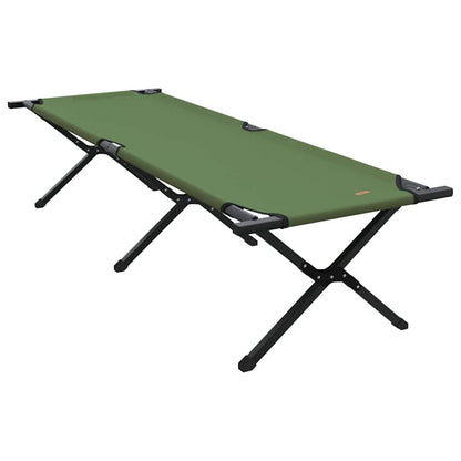 Folding Camping Bed 2 pcs Green 193 x 69 x 45 cm Oxford fabric
