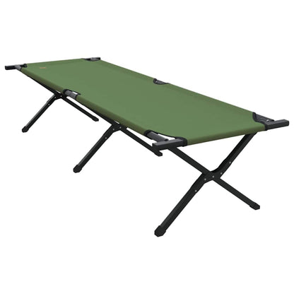 Folding Camping Bed 2 pcs Green 193 x 69 x 45 cm Oxford fabric