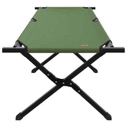 Folding Camping Bed 2 pcs Green 193 x 69 x 45 cm Oxford fabric
