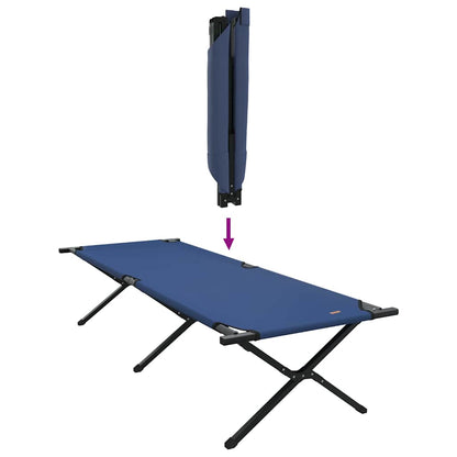 Folding Camping Bed Folding Blue 210 x 80 x 46 cm Oxford fabric
