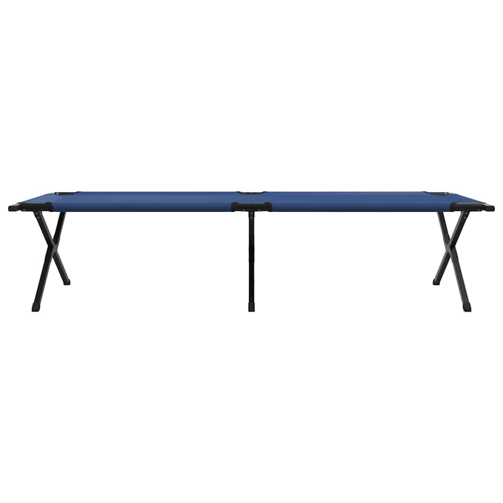 Folding Camping Bed Folding Blue 210 x 80 x 46 cm Oxford fabric