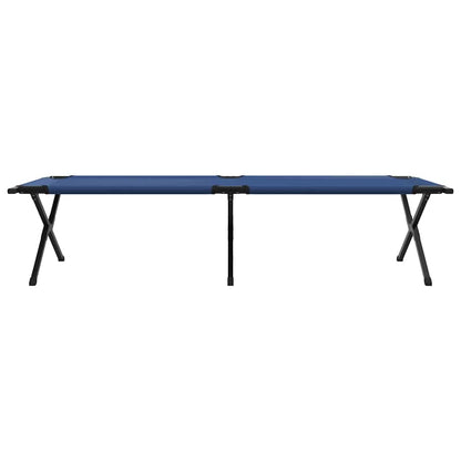 Folding Camping Bed Folding Blue 210 x 80 x 46 cm Oxford fabric