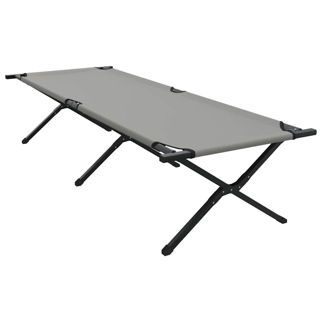 Folding Camping Bed Folding Grey 210 x 80 x 46 cm Oxford fabric