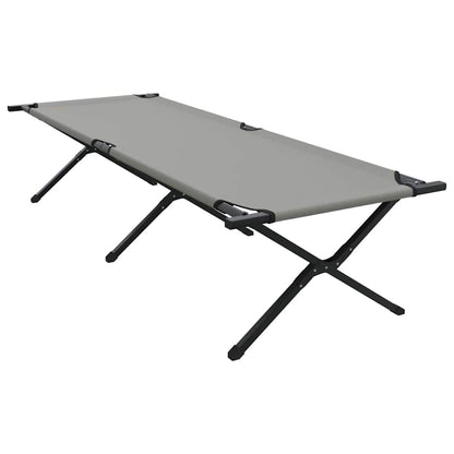 Folding Camping Bed Folding Grey 210 x 80 x 46 cm Oxford fabric