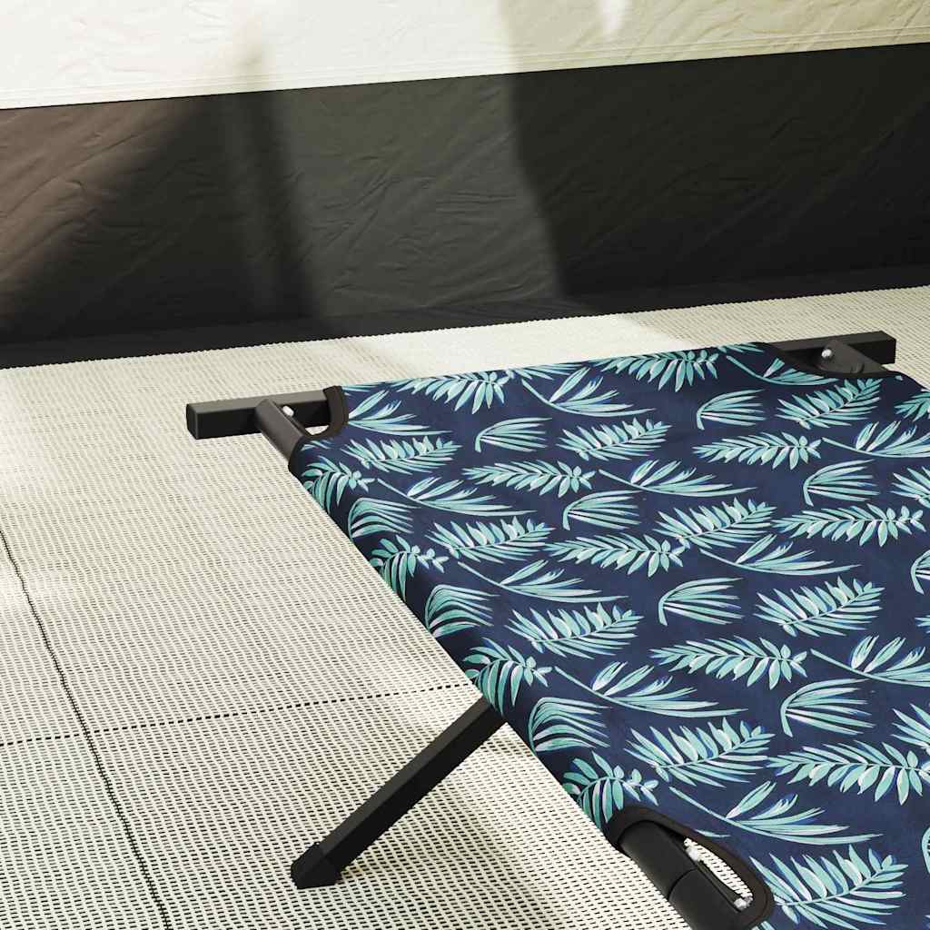 Folding Camping Bed Leaf Forest 210 x 80 x 46 cm Oxford fabric