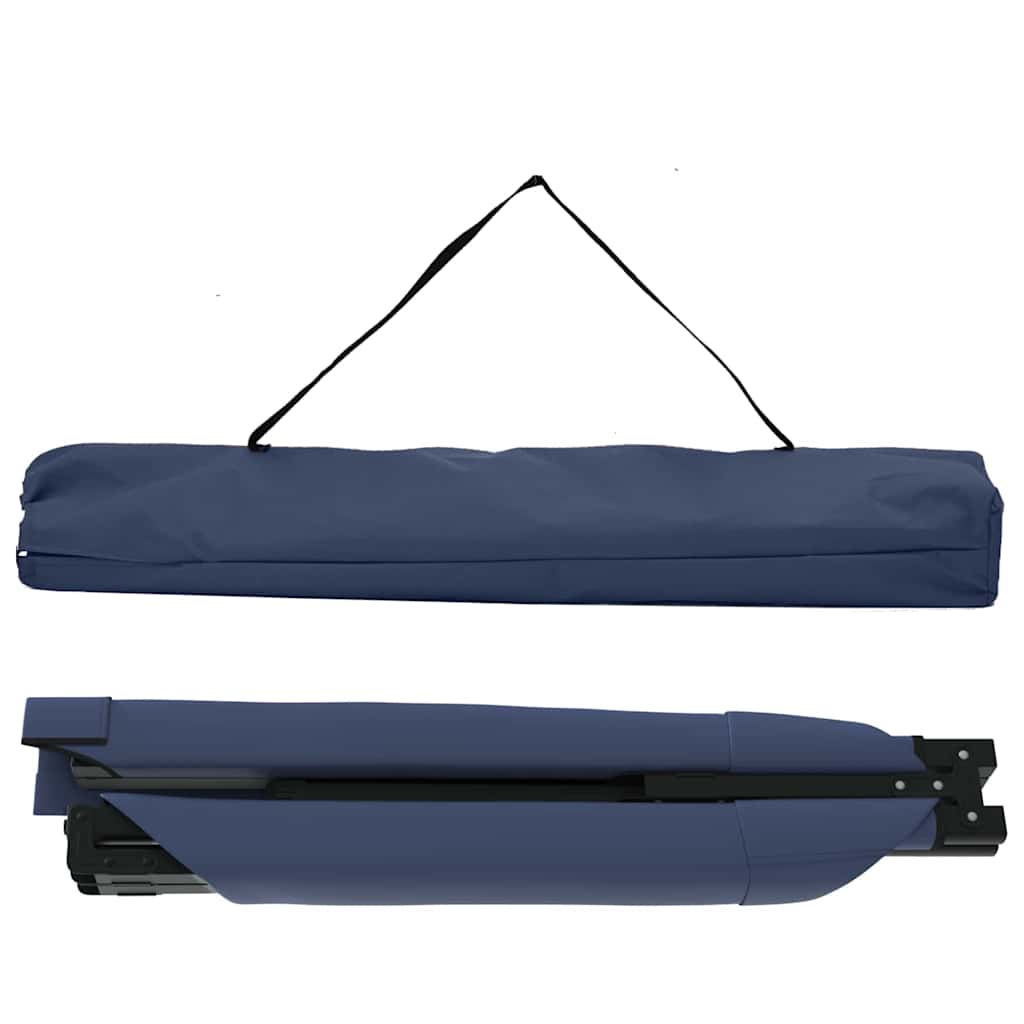 Folding Camping Bed 2 pcs Blue 210 x 80 x 46 cm Oxford fabric