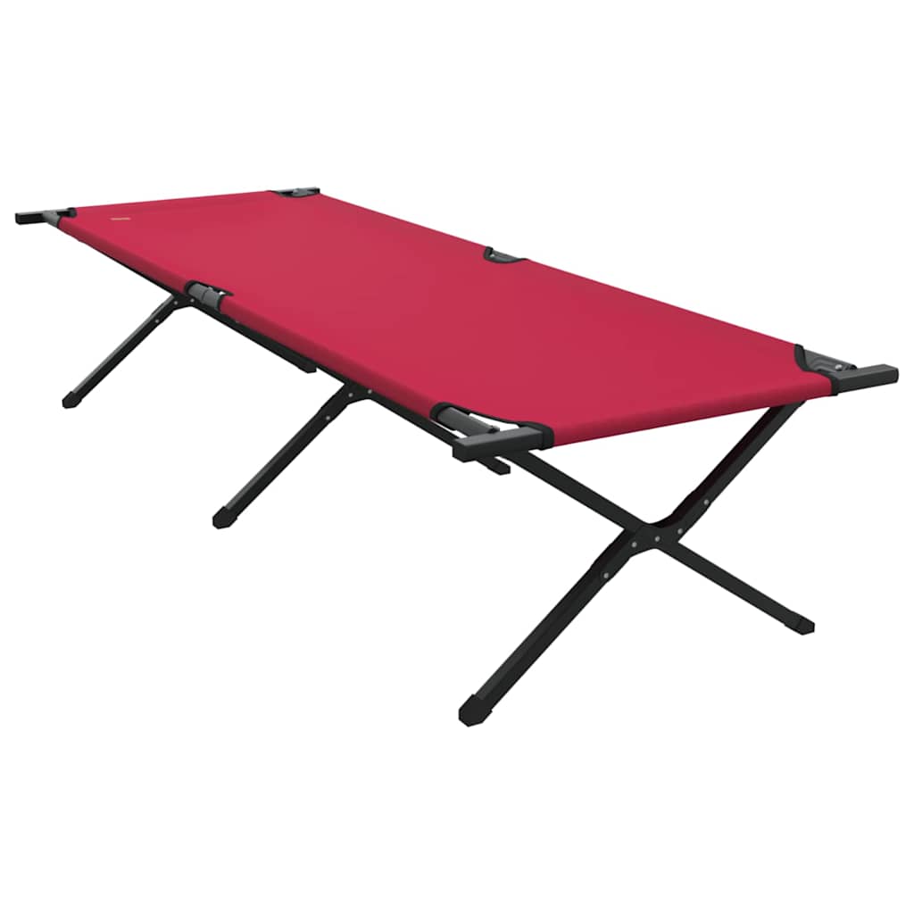 Folding Camping Bed 2 pcs Red 210 x 80 x 46 cm Oxford fabric