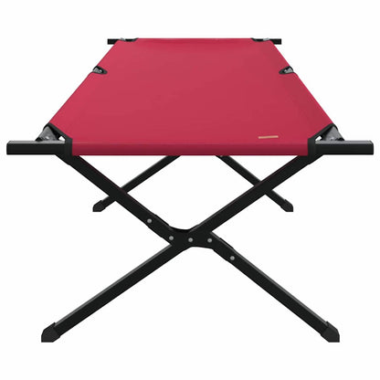 Folding Camping Bed 2 pcs Red 210 x 80 x 46 cm Oxford fabric