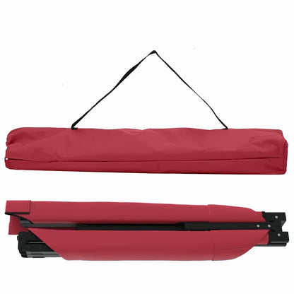 Folding Camping Bed 2 pcs Red 210 x 80 x 46 cm Oxford fabric