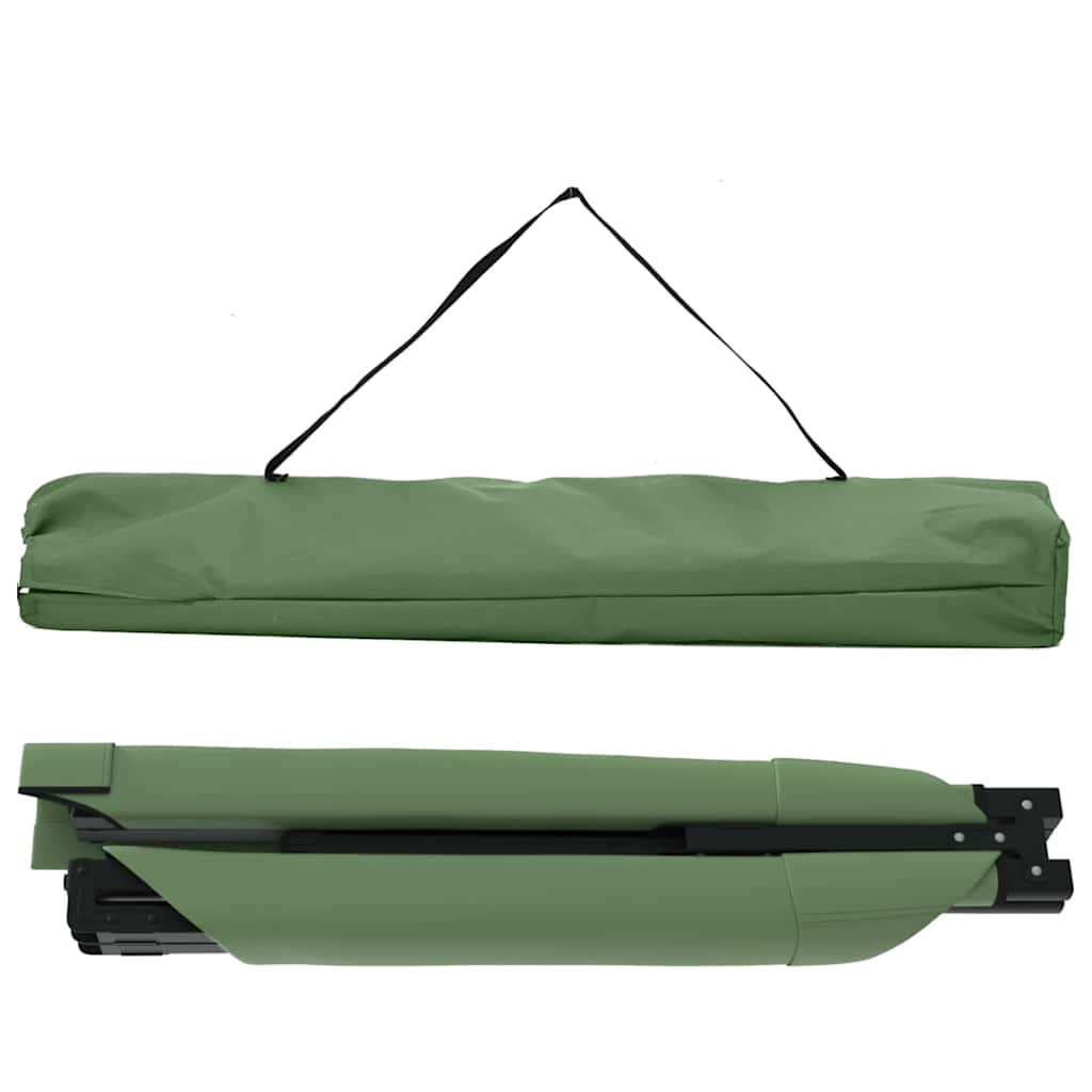 Folding Camping Bed 2 pcs Green 210 x 80 x 46 cm Oxford fabric