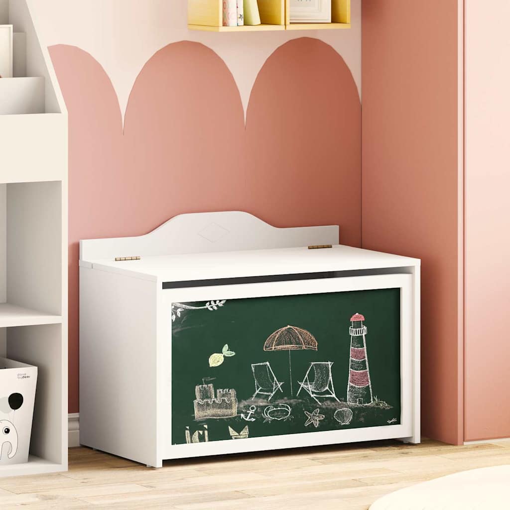 Box with Storage and Chalkboard Front with Storage ROROS White