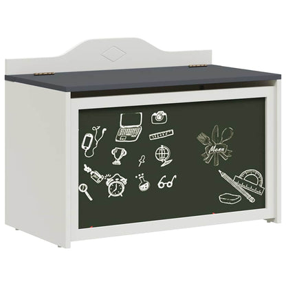 Box with Storage and Chalkboard Front ROROS Grey and White