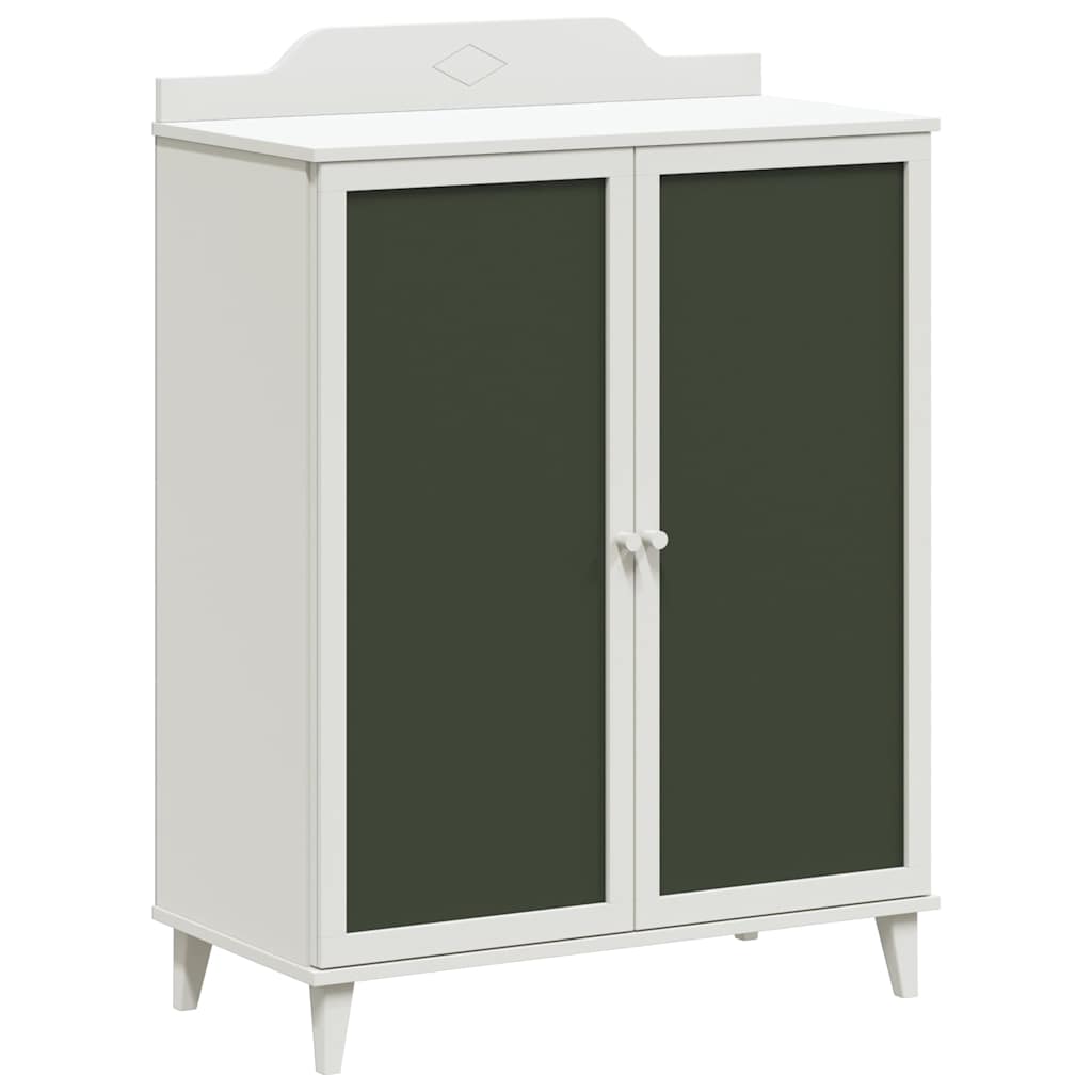 Cabinet with Two Doors and Chalkboard Front ROROS White
