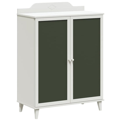 Cabinet with Two Doors and Chalkboard Front ROROS White