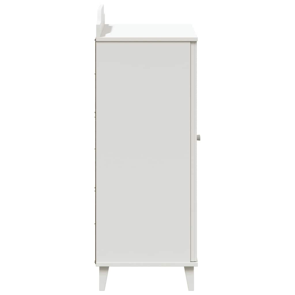 Cabinet with Two Doors and Chalkboard Front ROROS White