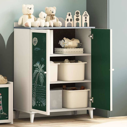 Cabinet with Two Doors and Chalkboard Front ROROS