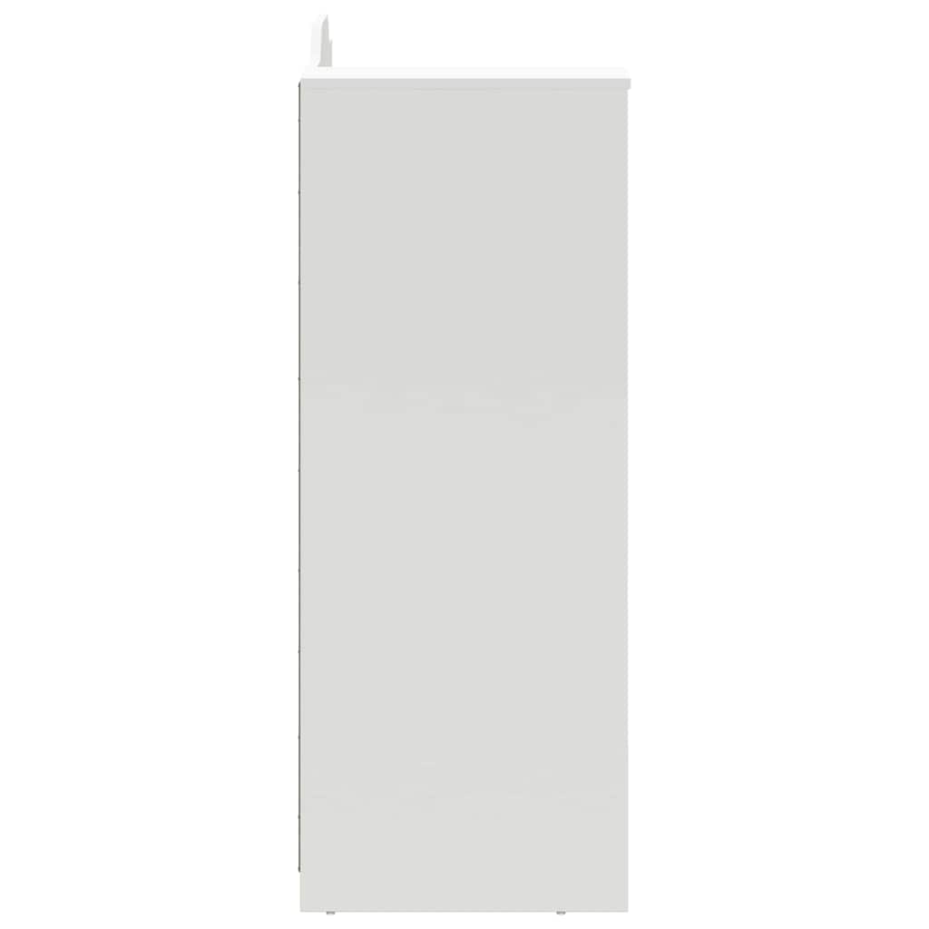 Desk with Open Storage and Chalkboard ROROS White and Grey