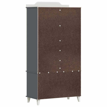 Chalkboard Wardrobe ROROS Grey and White 90 x 45 x 180 cm