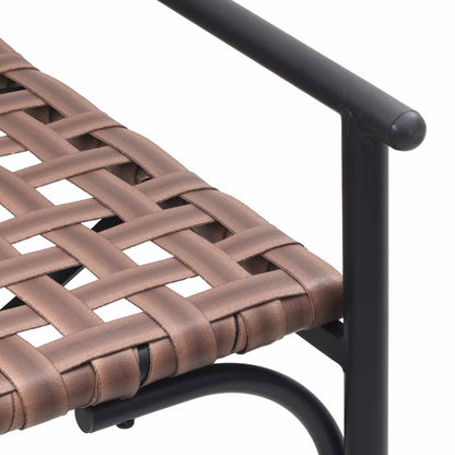 Garden Chair Brown 110.5 x 79 x 75.5 cm Poly Rattan