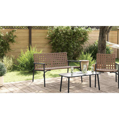 Garden Chair Brown 110.5 x 79 x 75.5 cm Poly Rattan