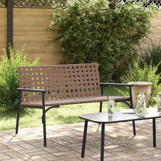 Garden Chair Brown 110.5 x 79 x 75.5 cm Poly Rattan